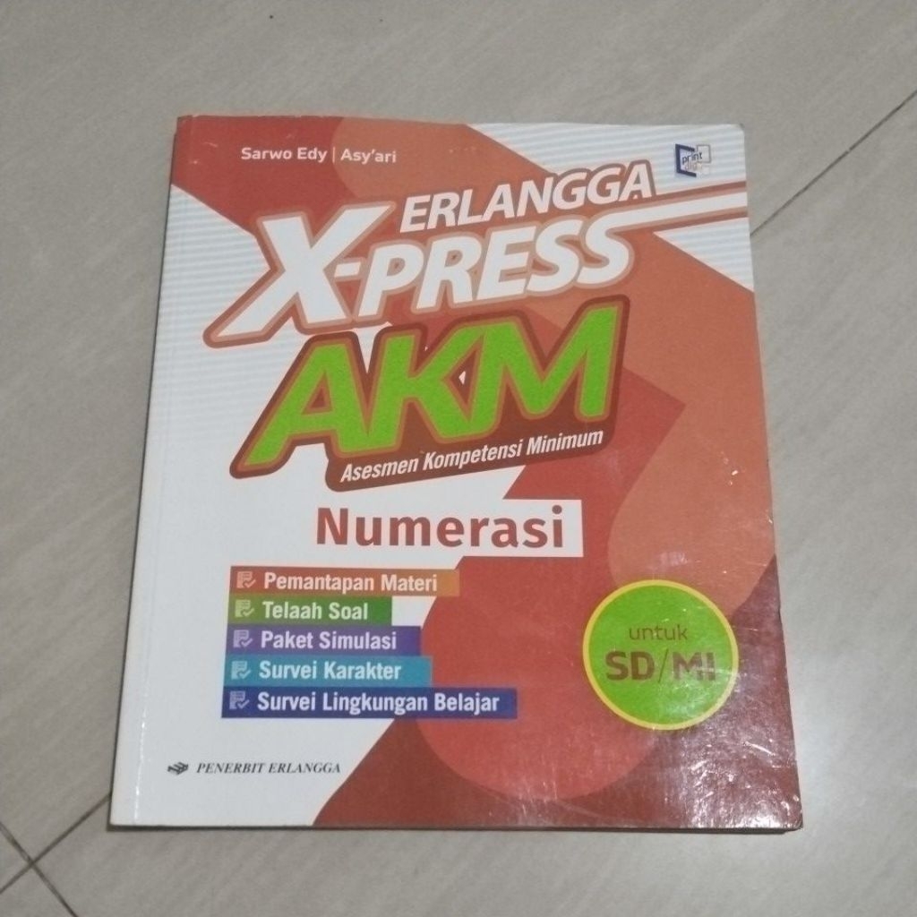 BUKU ORI BUKU XPRESS AKM NUMERASI SD PENERBIT ERLANGGA