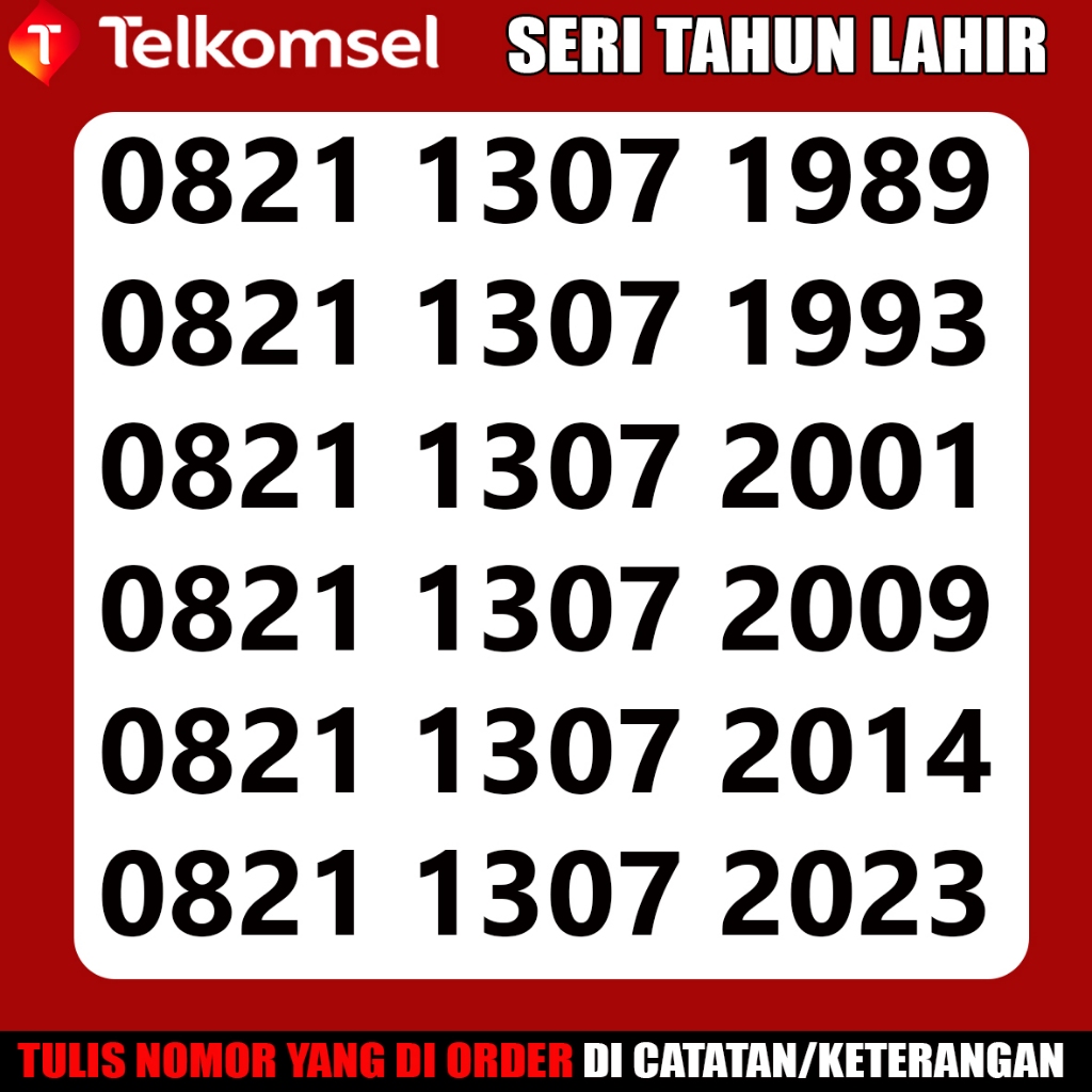 NOMOR CANTIK SIMPATI TAHUN 13 JULI 1981 1986 1989 1993 2001 2009 2014