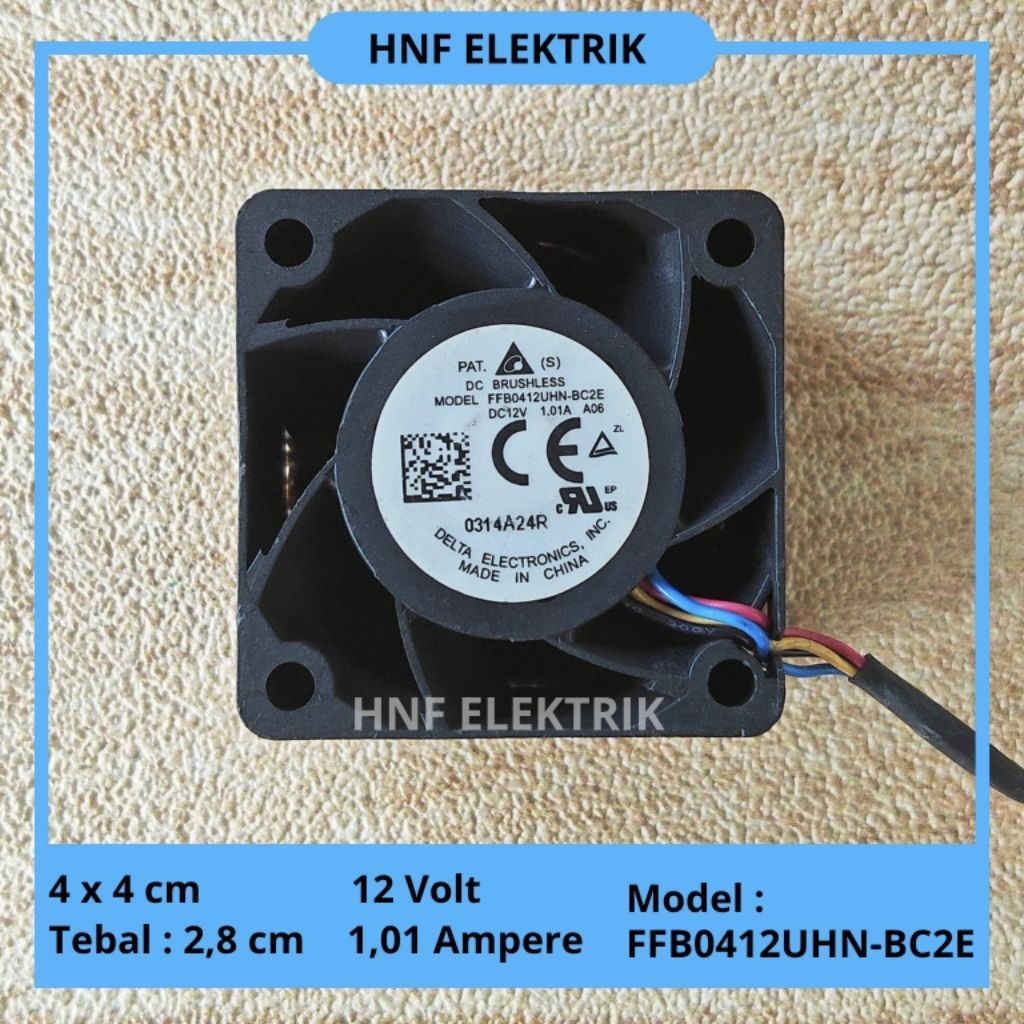 Fan High Speed DC 4 x 4 cm 12V 1,01A Kipas High Speed 12volt 1.01a 4cm