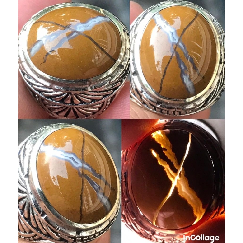 FOSSIL GALIH ASEM PAMOR TAPAK JALAK X KRISTAL AJIB ANTIK