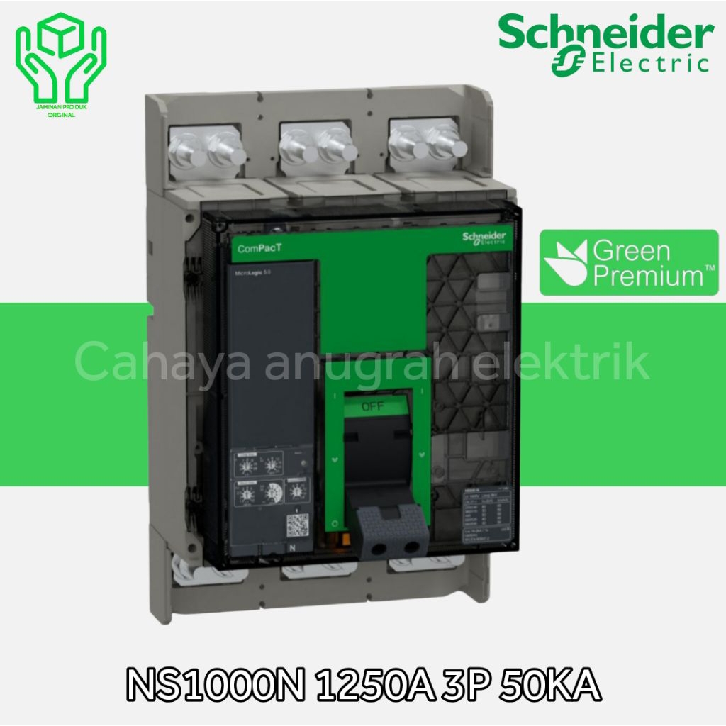MCCB SCHNEIDER NS1250N 3 POLE 50kA / MCCB 1250A 3P 50KA ORIGINAL