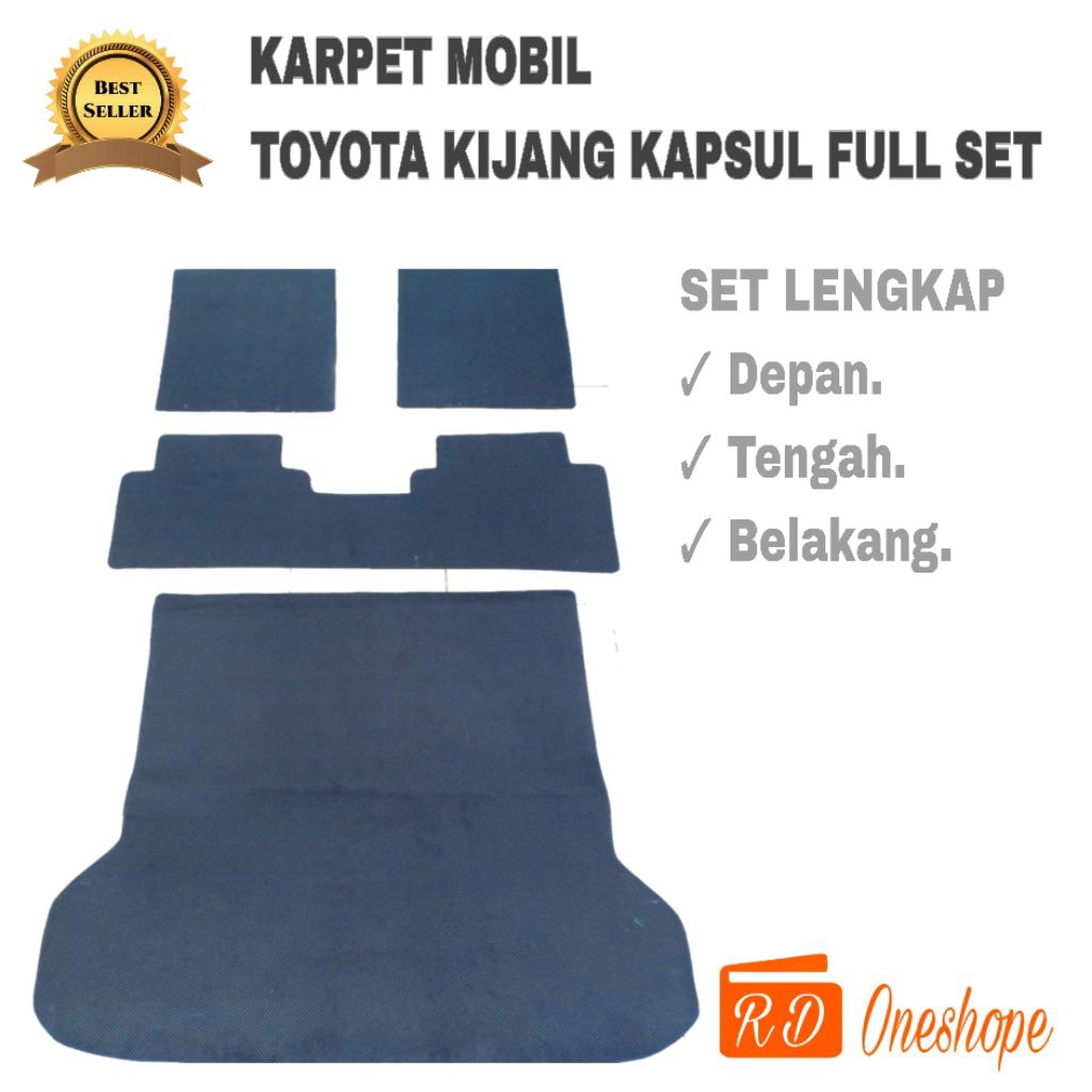 Karpet mobil Toyota kijang kapsul full set / Matras alas kaki mobil kijang kapsul full set / Karpet 