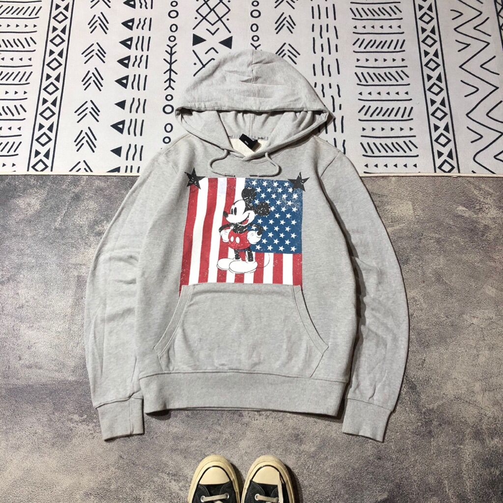 HOODIE FELTICS MICKEY GREY DY