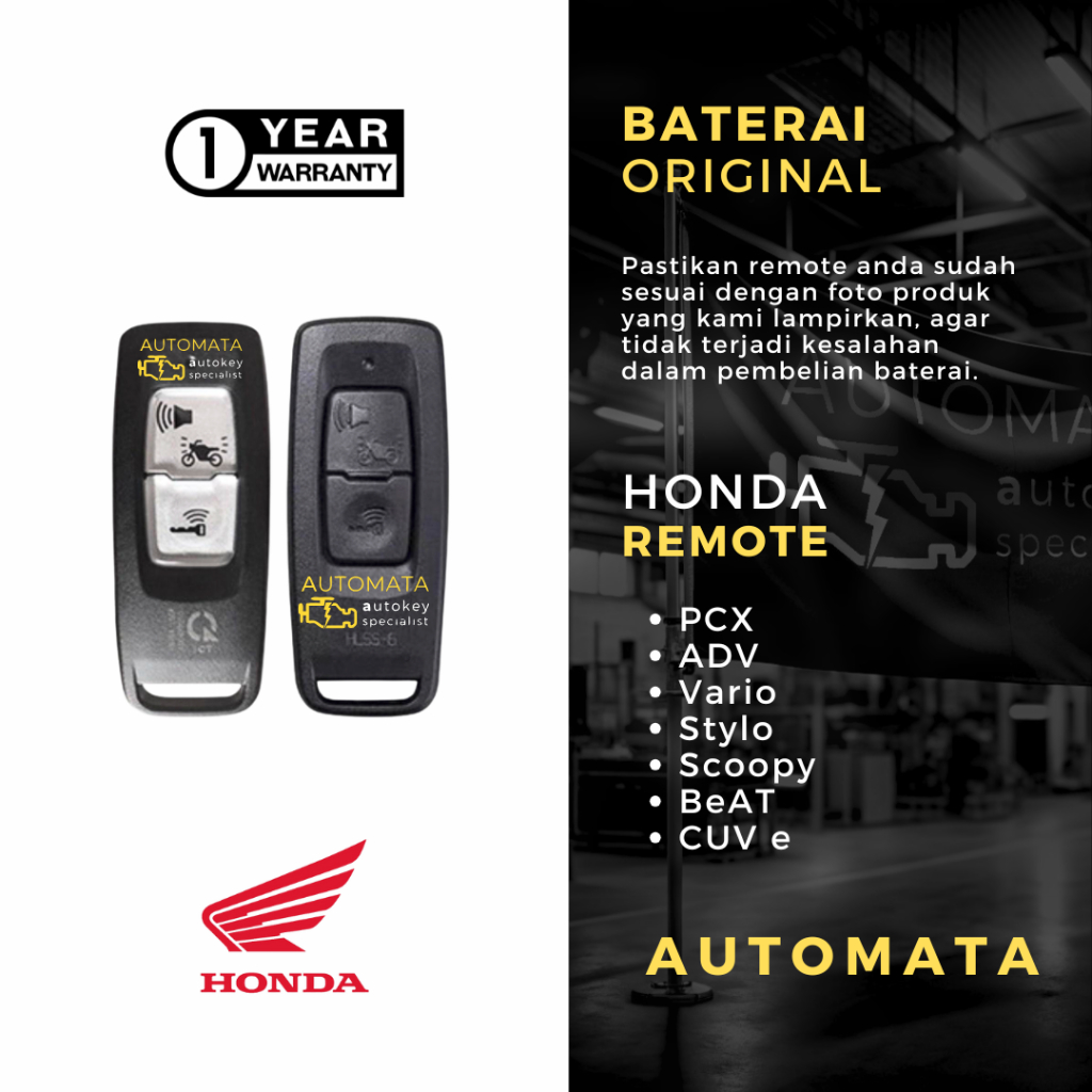 Baterai Remote Scoopy 2023 Original Panasonic
