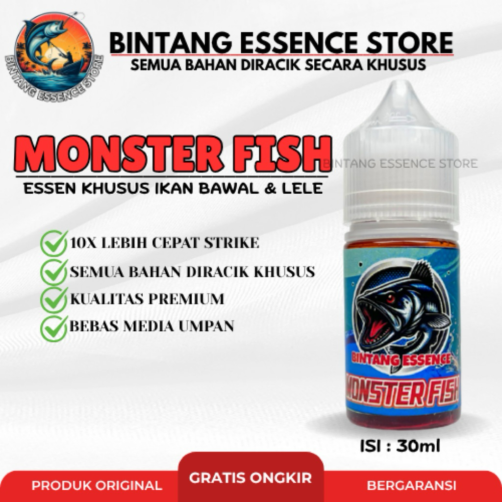 Essen Oplosan Ikan Bawal Lele Target Ikan Indukan Babon Cepat Strike Umpan Pancing 30ml