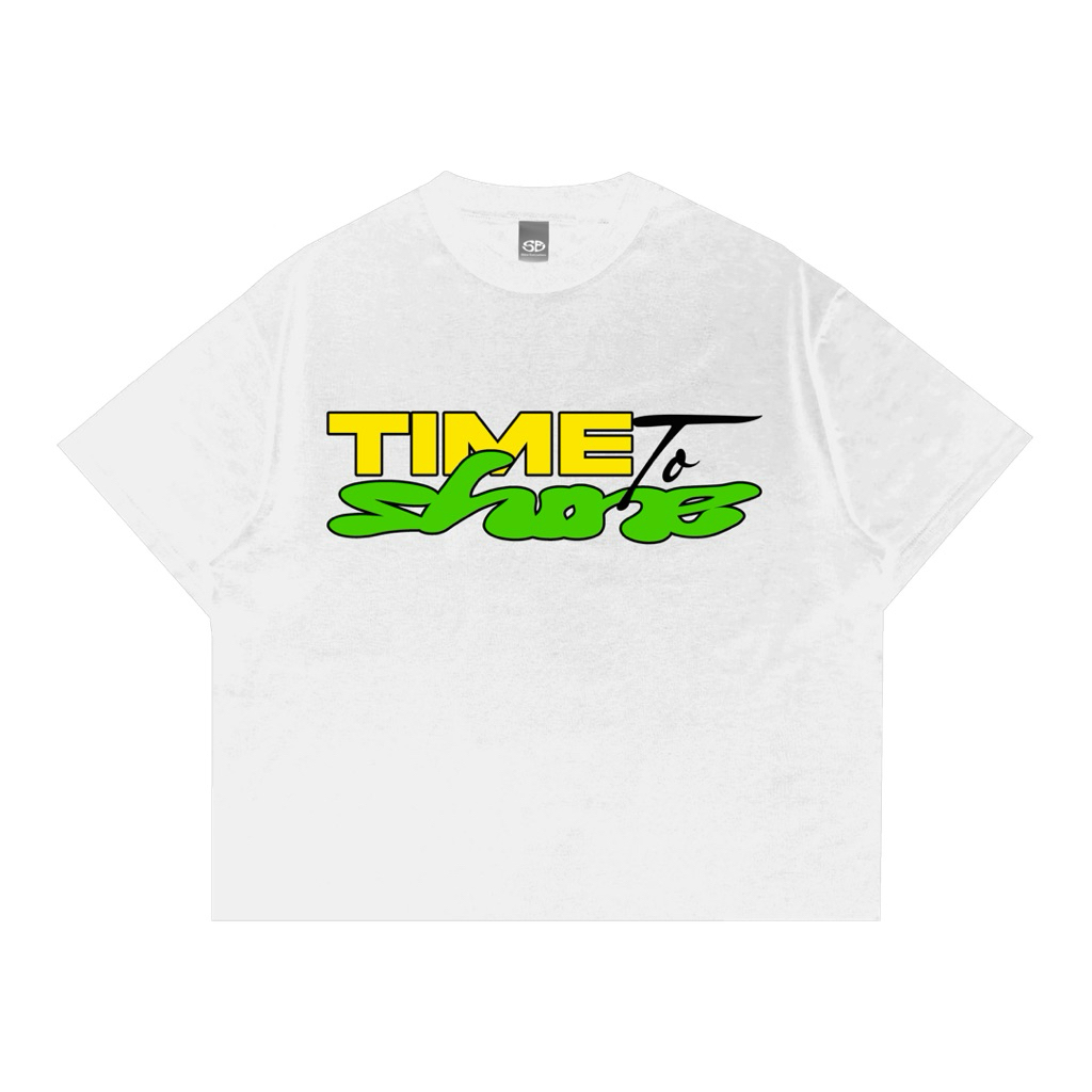 Shine.Everywhere - T-Shirt Boxy Bite Putih Unisex - Cotton Combed 20s