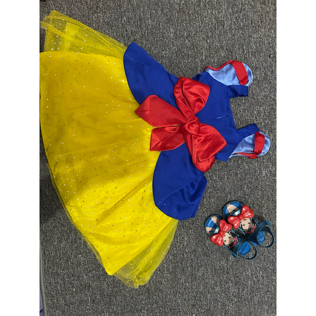Baju dress anak Princess Snow White balloon Italy
