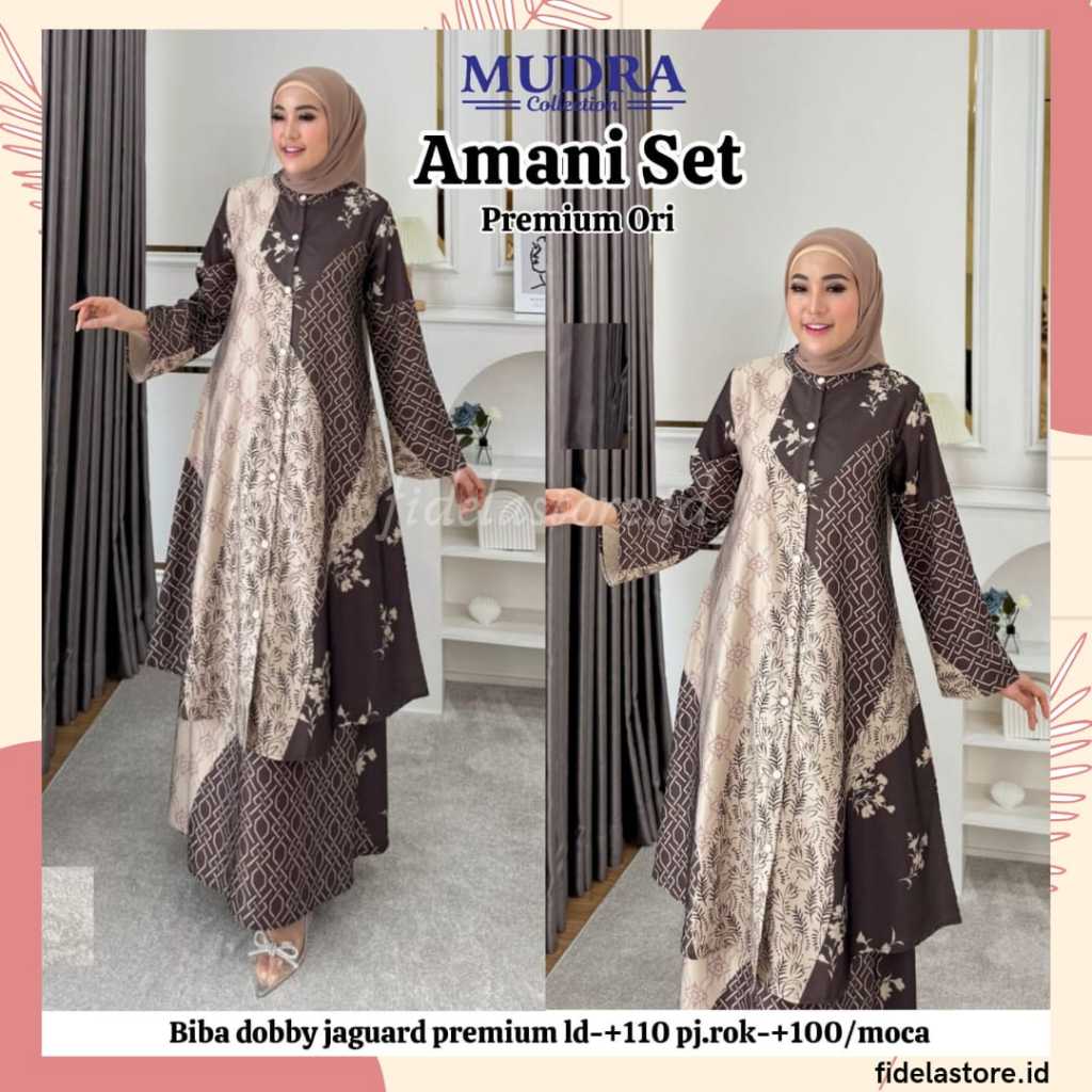 Mudra Hijab | Gamis Terbaru | Gamis Wanita | Gamis Premium | Gamis Pesta | Aghnii Set | Evara | Syib