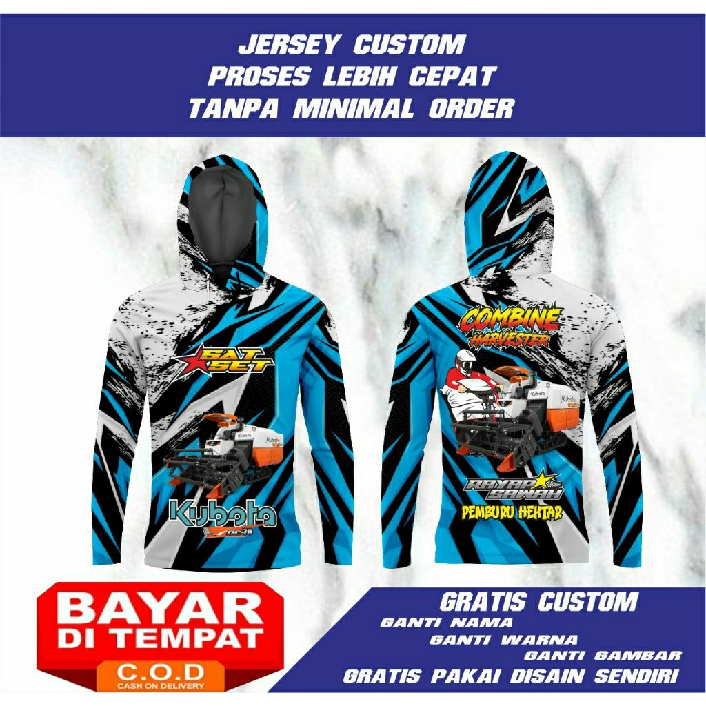 jersey kombine jersey petani gratis custom disain