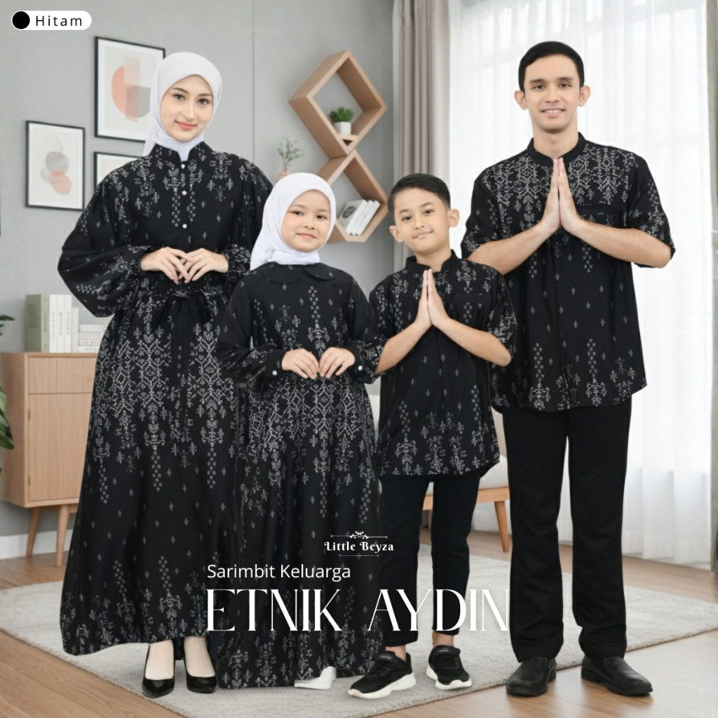 Family Set Sarimbit Keluarga Modern Lebaran 2026 Motif Terbaru|Baju Lebaran 2026 Couple Keluarga