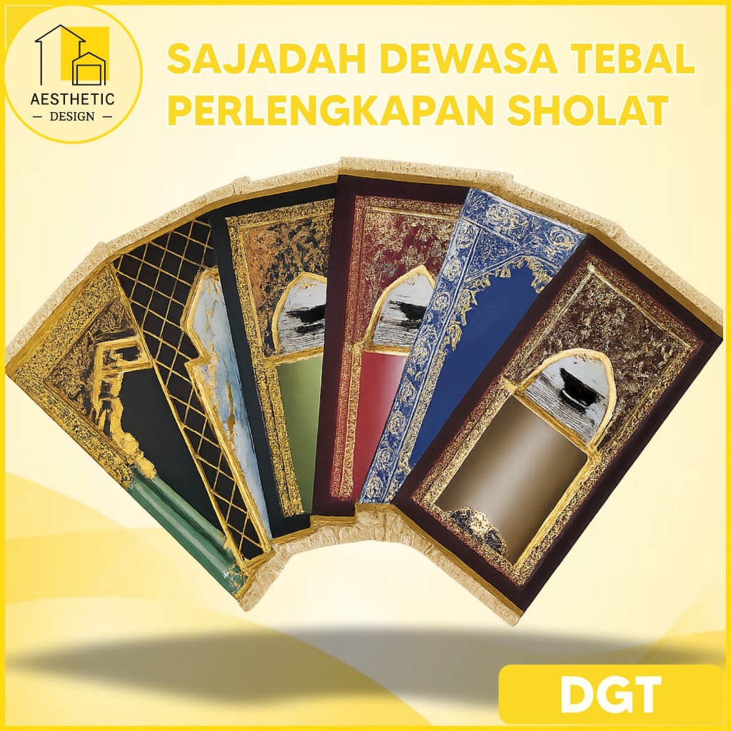 Sajadah Tebal Perlengkapan Sholat Sajadah Dewasa Murah Ukuran 60 x 110 cm