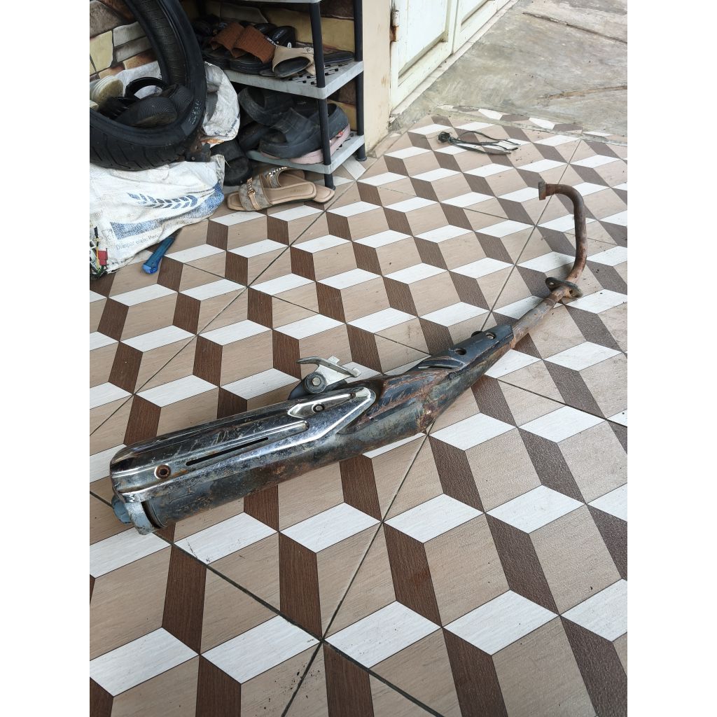 slencer knalpot kenalpot ori standar yamaha Jupiter mx new 135 original asli second