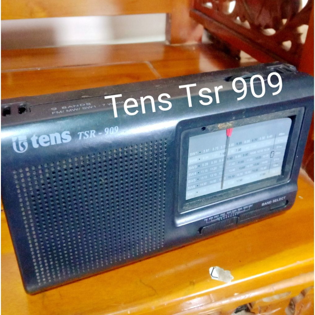 Radio Tens Tsr 909 9 bands Fm,Mw,Sw 1-7 radio jadul