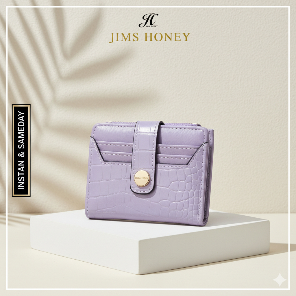 Jims Honey Genie Wallet - Dompet Wanita Kecil Dompet Lipat Kecil Tipis