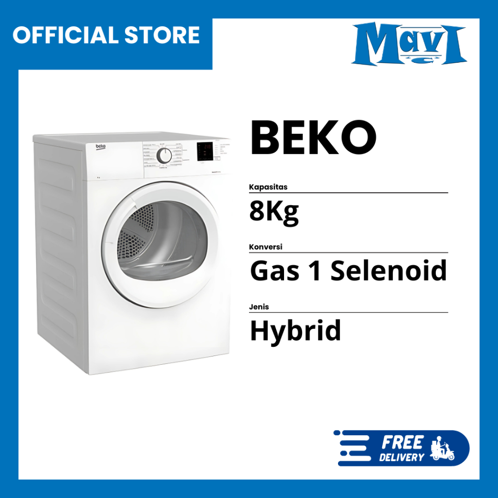 BEKO Mesin pengering Laundry Konversi Gas 8KG