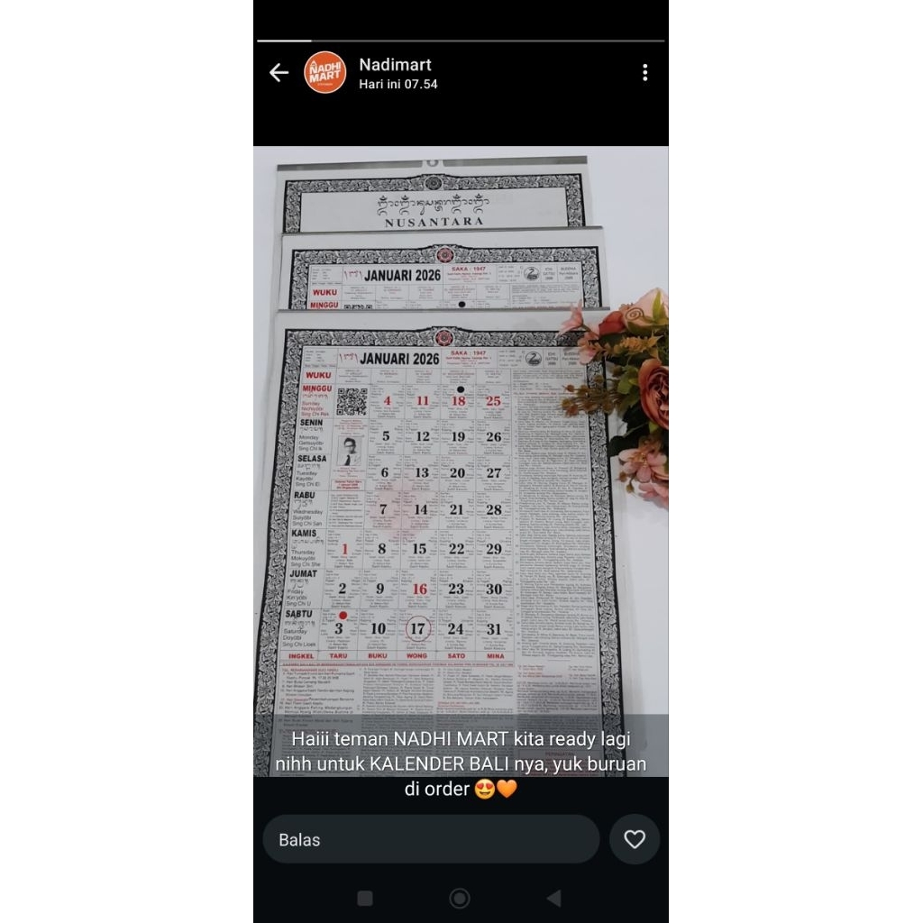 Kalender Bali Bambang 2026