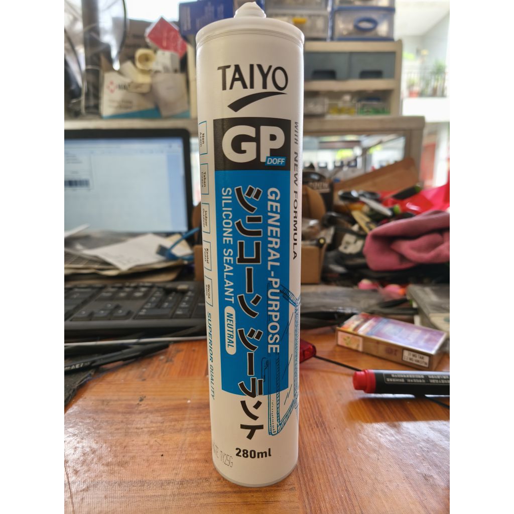 Taiyo GP Silicon Sealant Neutral/Netral Putih & Putih Doff 280ML