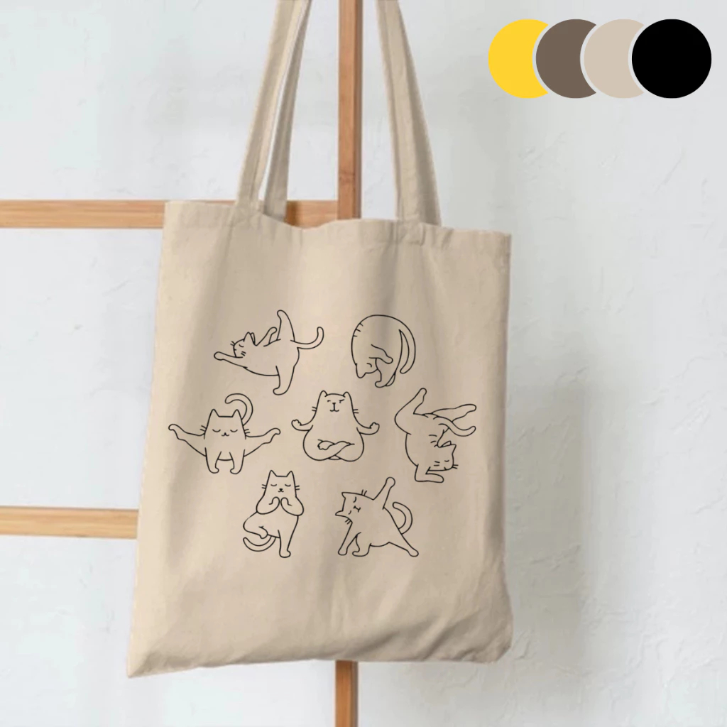 PING Totebag Resleting Wanita Tas Bahu Muat Laptop Promo Akhir Tahun Cuci Gudang 2025 Motif Kucing R