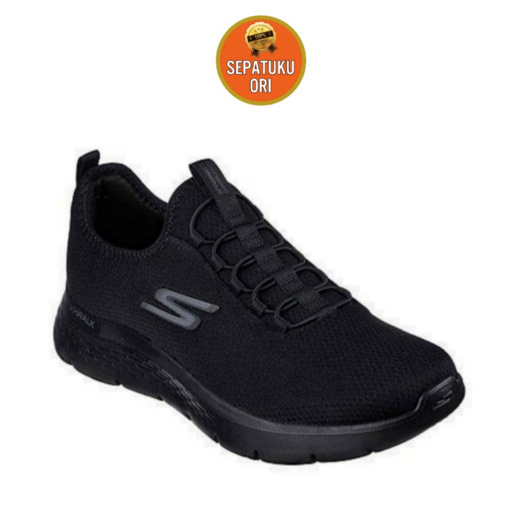 SEPATU PRIA (45/29.5cm) SKECHERS MEN'S GO WALK FLEX ULTRA ORIGINAL BLACK 216484BBK