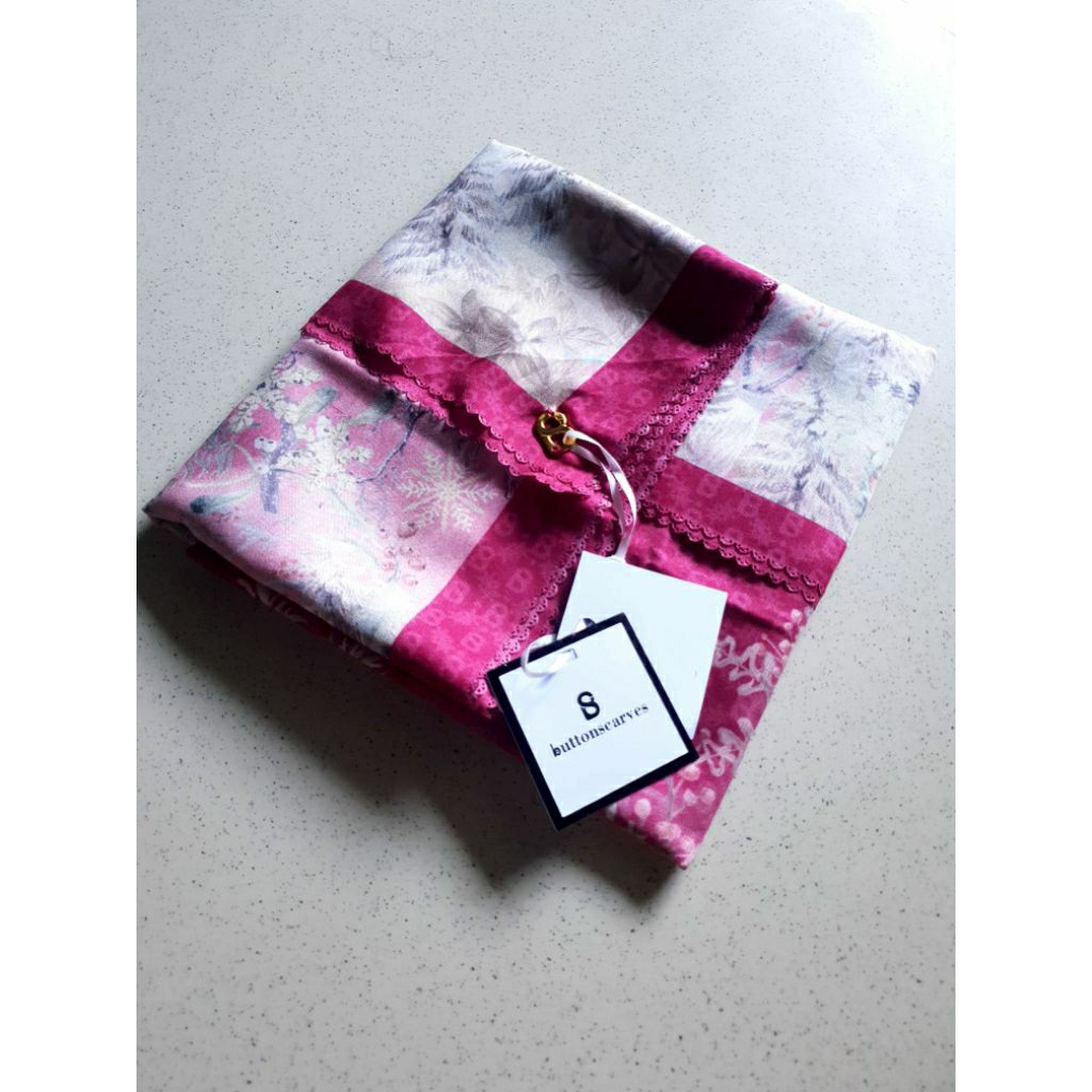 buttonscarves holiday plum / fiore / the grid / bora-bora / bora / tapis embossed new /slip on jerse