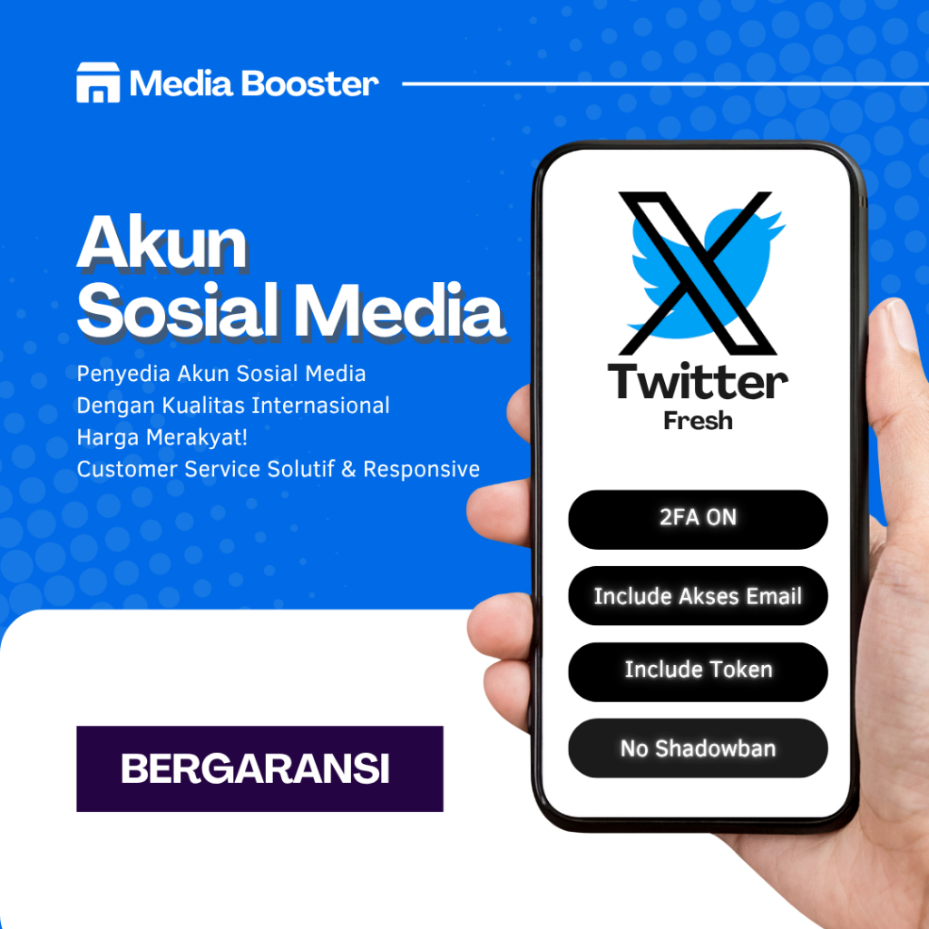 Akun Twitter Fresh / Kosongan / Polosan / 2FA / Include email