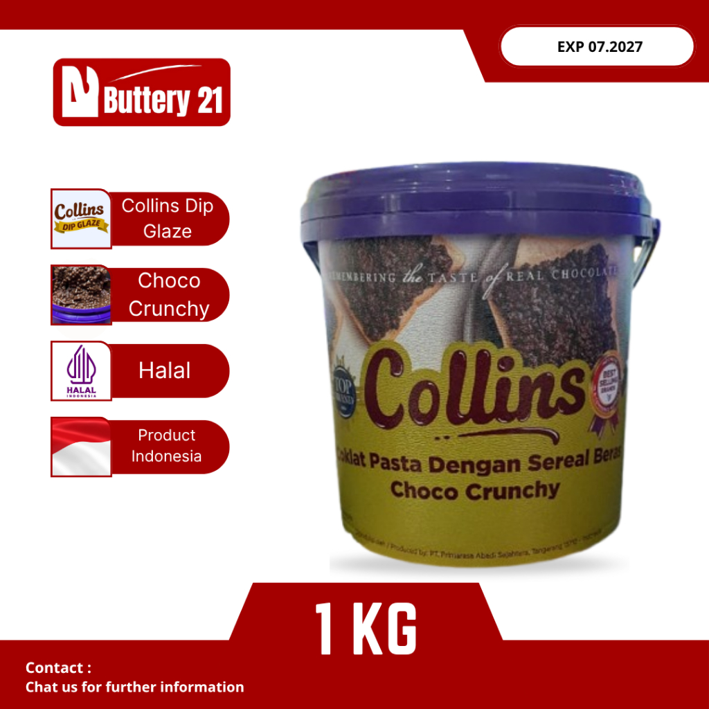 COLLINS CHOCO CRUNCHY 1 KG/COLLINS COKLAT KRISPY/COKELAT COLLINS CRUNCHY