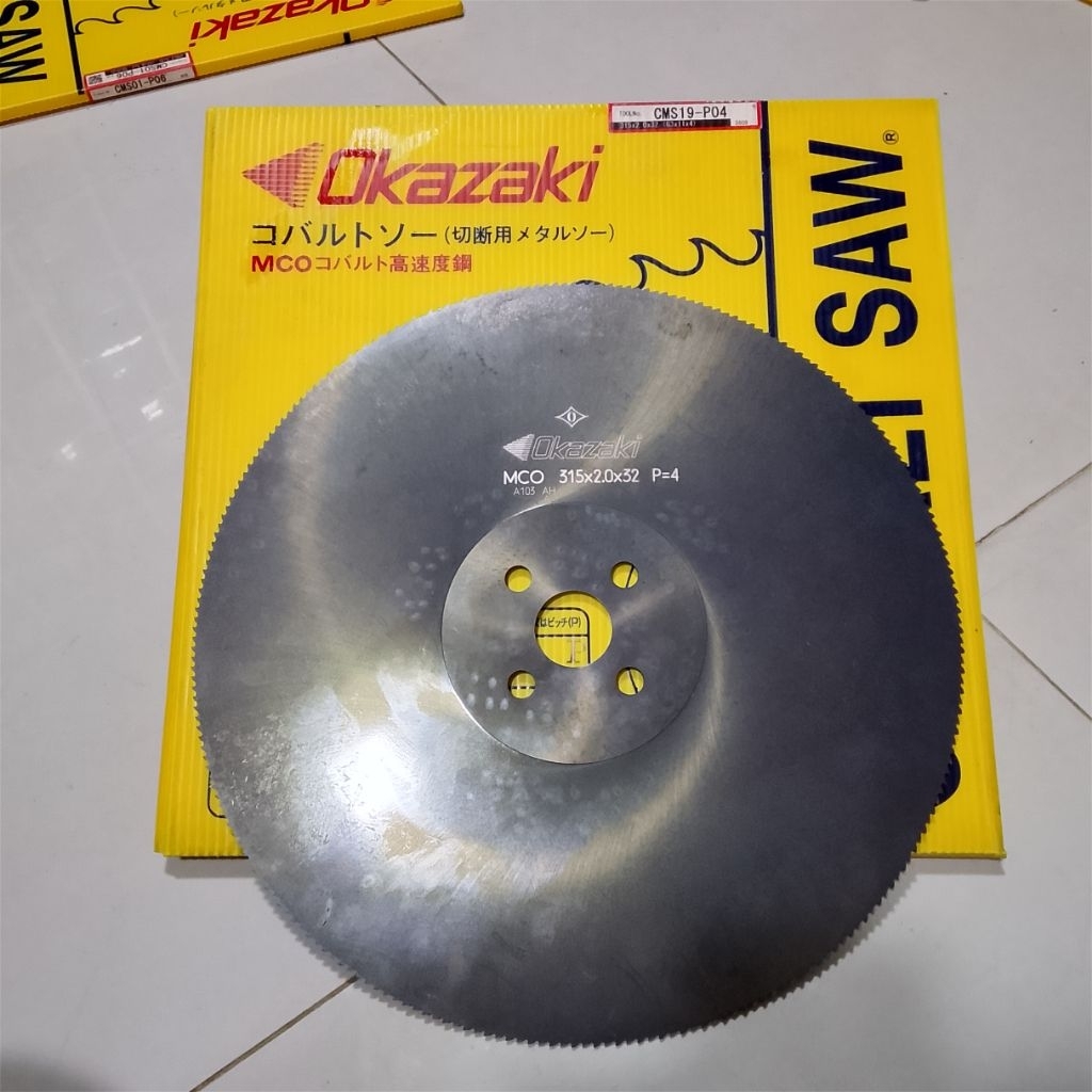 cobalt saw 315×2×32 new original Japan okazaki gergaji potong 2mm slitting blade HSS