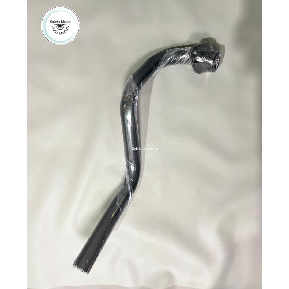 Leher Knalpot / Sambungan Knalpot  Karisma /Supra x125 Asli Pipa Besi Tebal Diameter 25mm Panjang 34