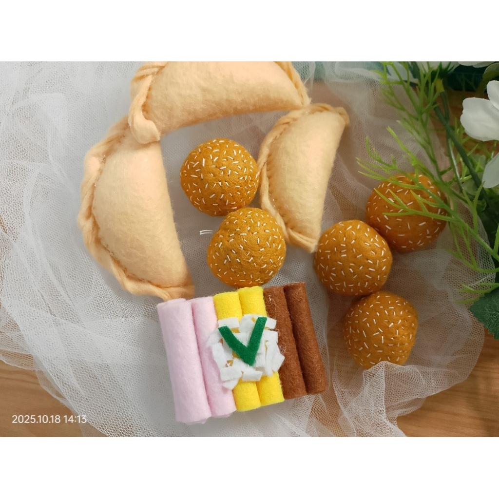 Mainan Replika Jajanan Pasar Bahan Flanel