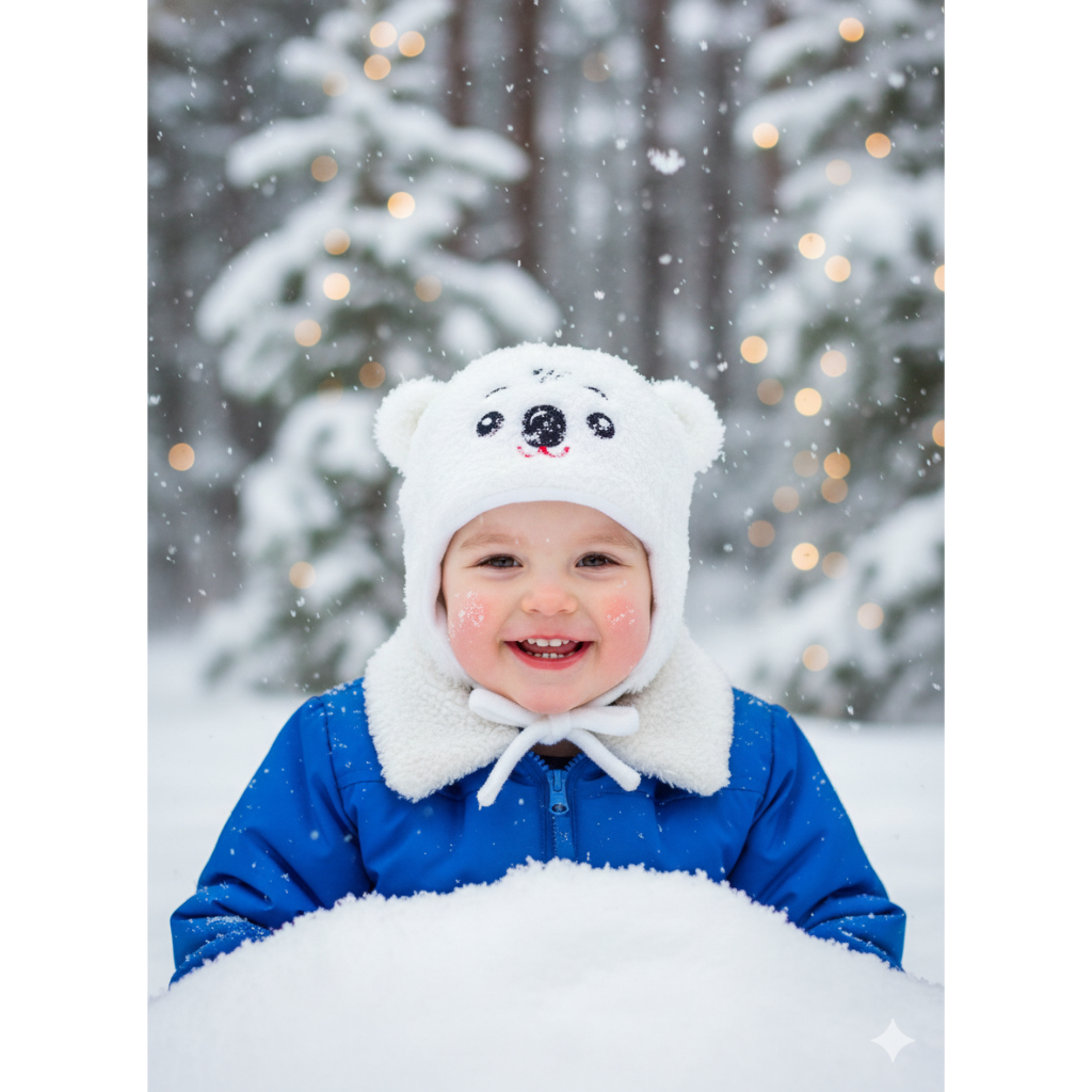 Topi Bayi Bulu Tutup Telinga Koala / Musim Dingin / Topi Bayi Bludru Eskimo Koala Series