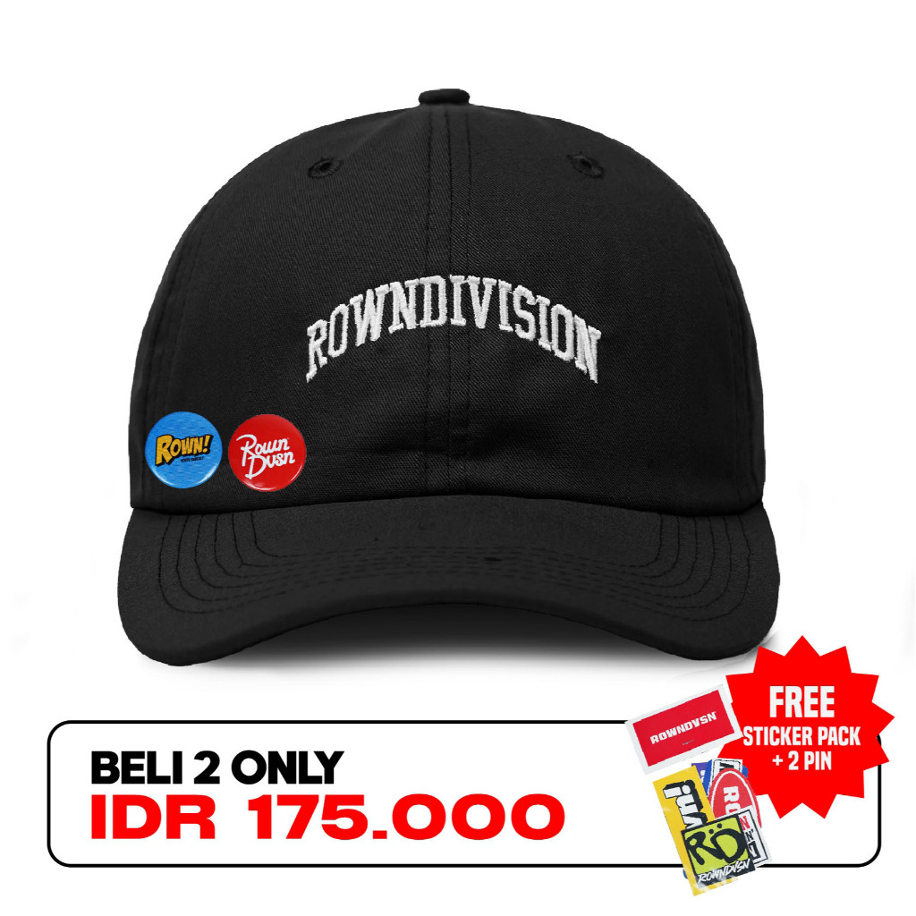 Rown Division Topi Polocaps Hat Distin Black