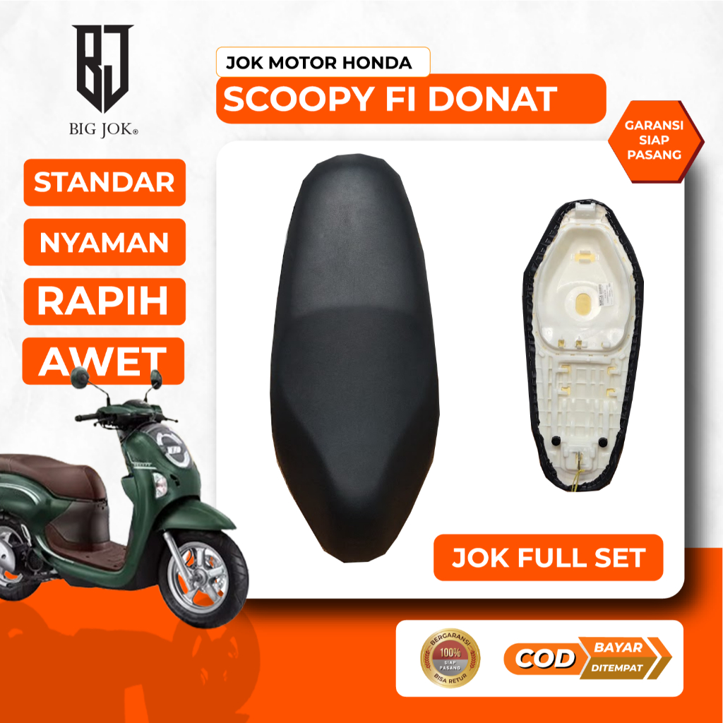 Jok motor scoopy fi 2022-2025 donat I Jok standar dan variasi honda scoopy