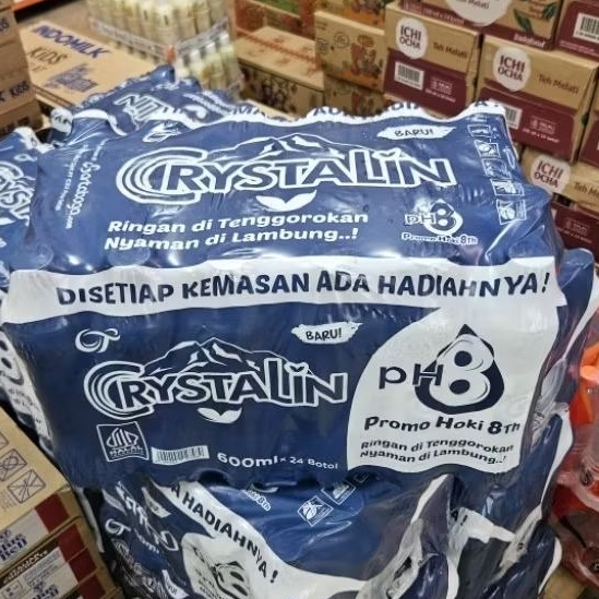 BAL 24*600ML - AIR MINERAL CRYSTALINE 600ML ISI 24 BOTOL / CHRISTALINE CRIATALINE KRISTALIN 600ML ( 