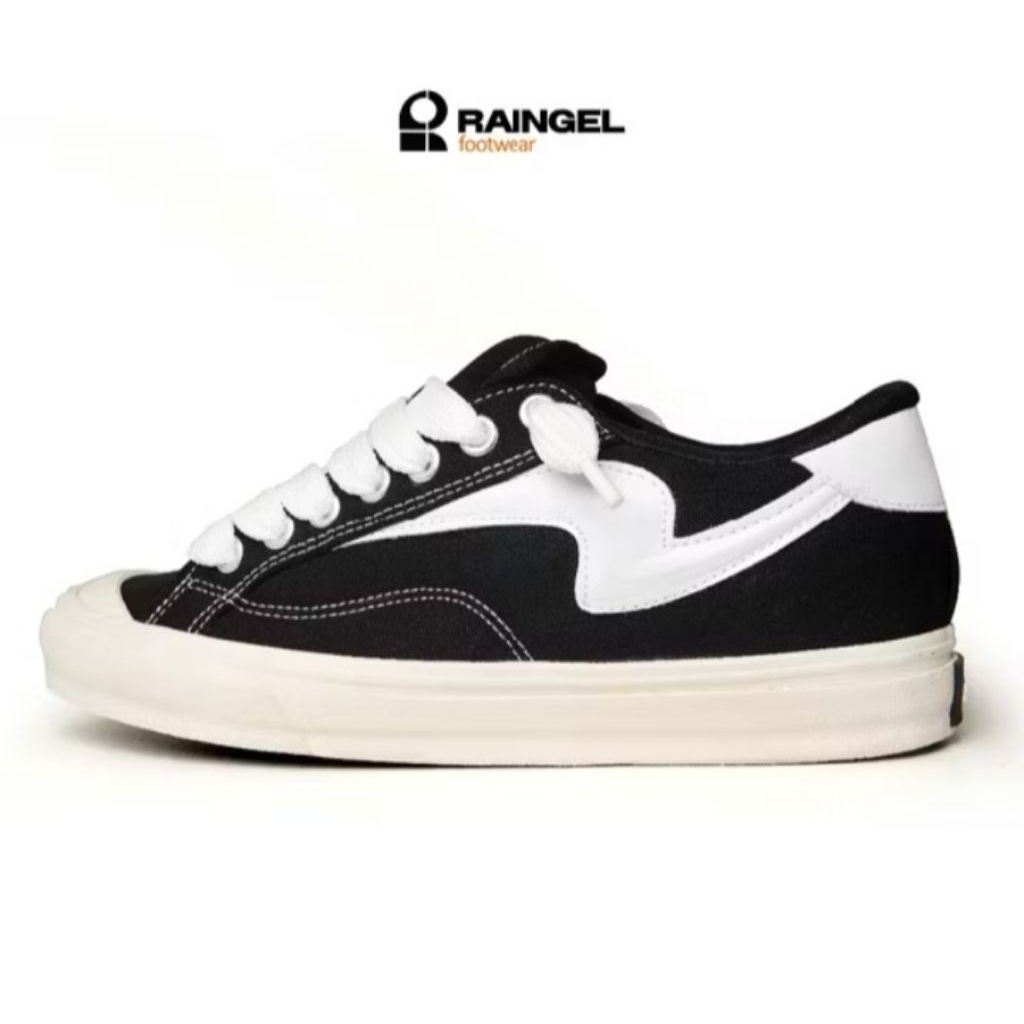 Sepatu Raingel Bigmax Black white