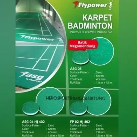Karpet Badminton FLYPOWER