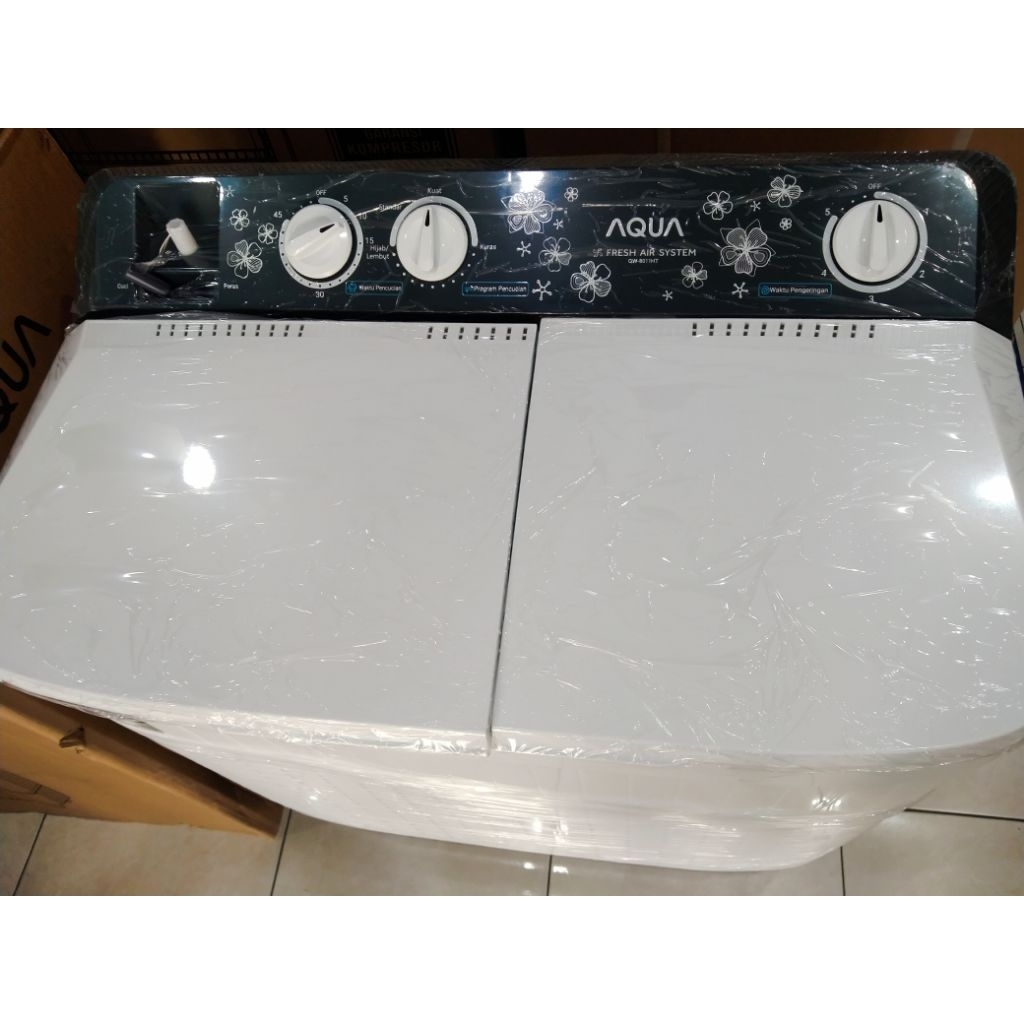 Link Kargo Mesin Cuci AQUA 2 Tabung 8kg QW-8011HT QW 8011 HT QW8011HT