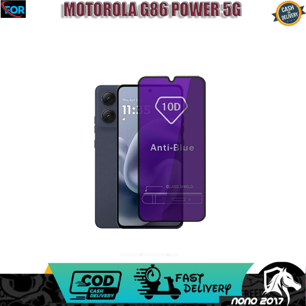 TEMPERED GLASS BLUE MOTOROLA G86 POWER 5G SKEREN PROTECTOR