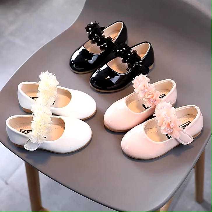 sepatu balet anak perempuan model bunga lucu / sepatu balet anak model terbaru bisa cod / sepatu ana