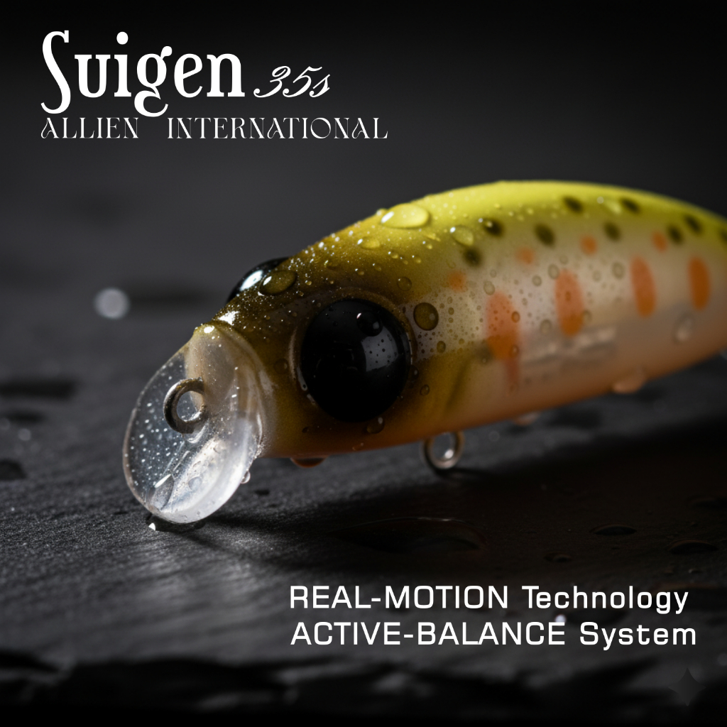 Allien International Suigen 35s | Ultralight Lure Product Casting Fishing Fish Memancing Umpan Ikan 