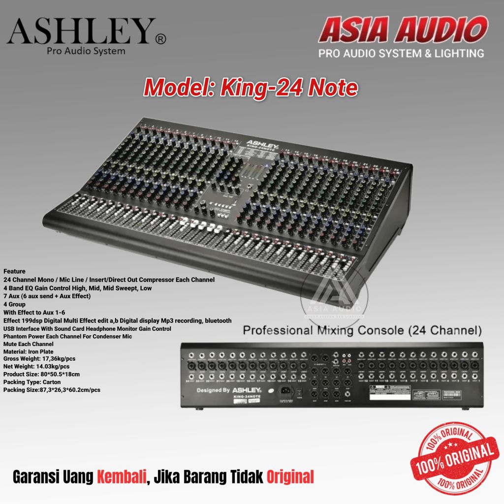 MIXER ASHLEY KING-24 NOTE