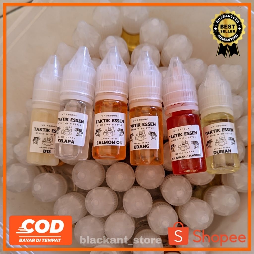 essen kemasan botol 10ml aroma D13 kelapa ulat hongkong ulat jerman jangkrik ikan salmon udang duria
