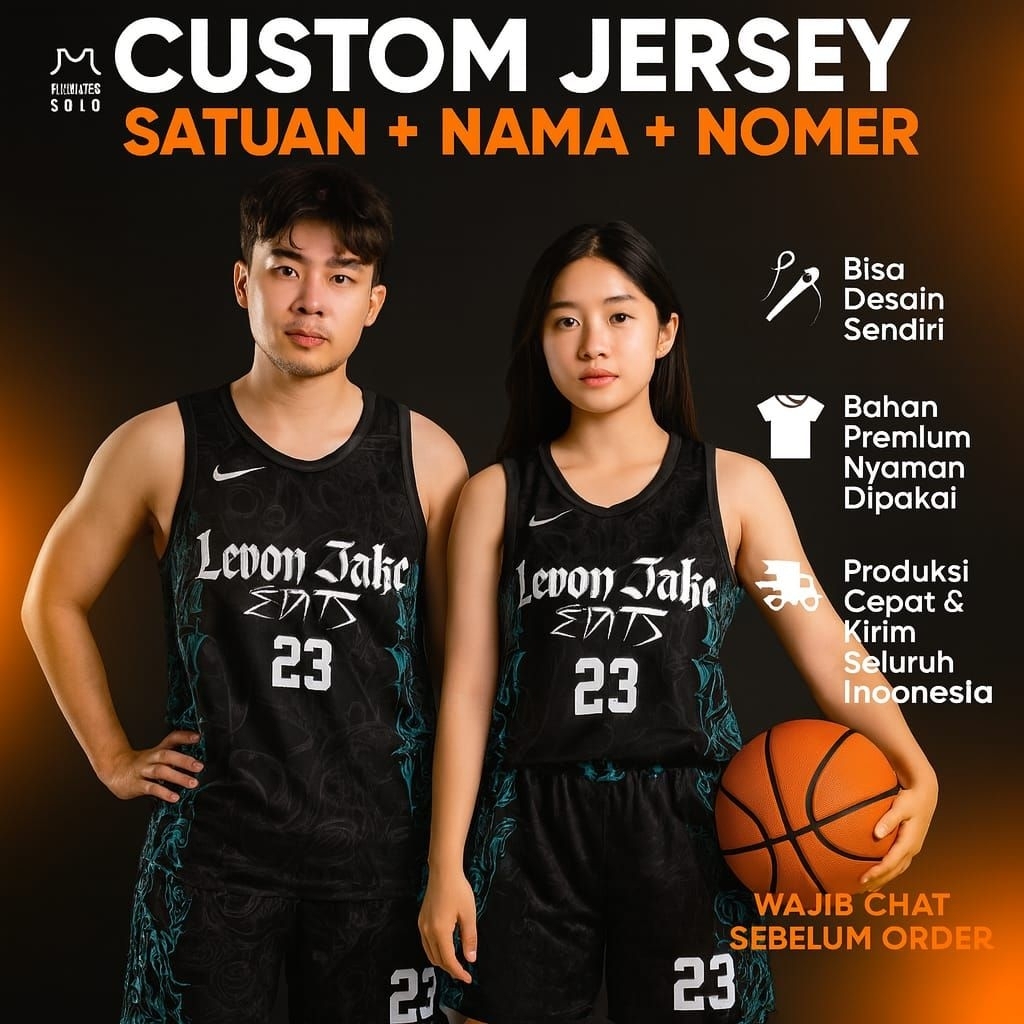 CUSTOM JERSEY BASKET SOLO / CUSTOM JERSEY BASKET Satuan Desain 10