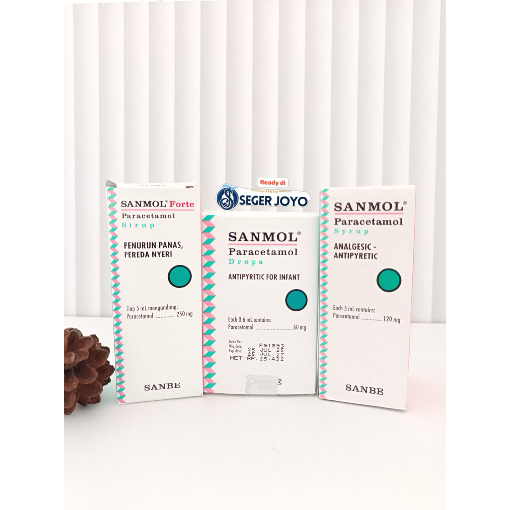 SANMOL SIRUP - PARACETAMOL (Obat Penurun Demam/Panas)