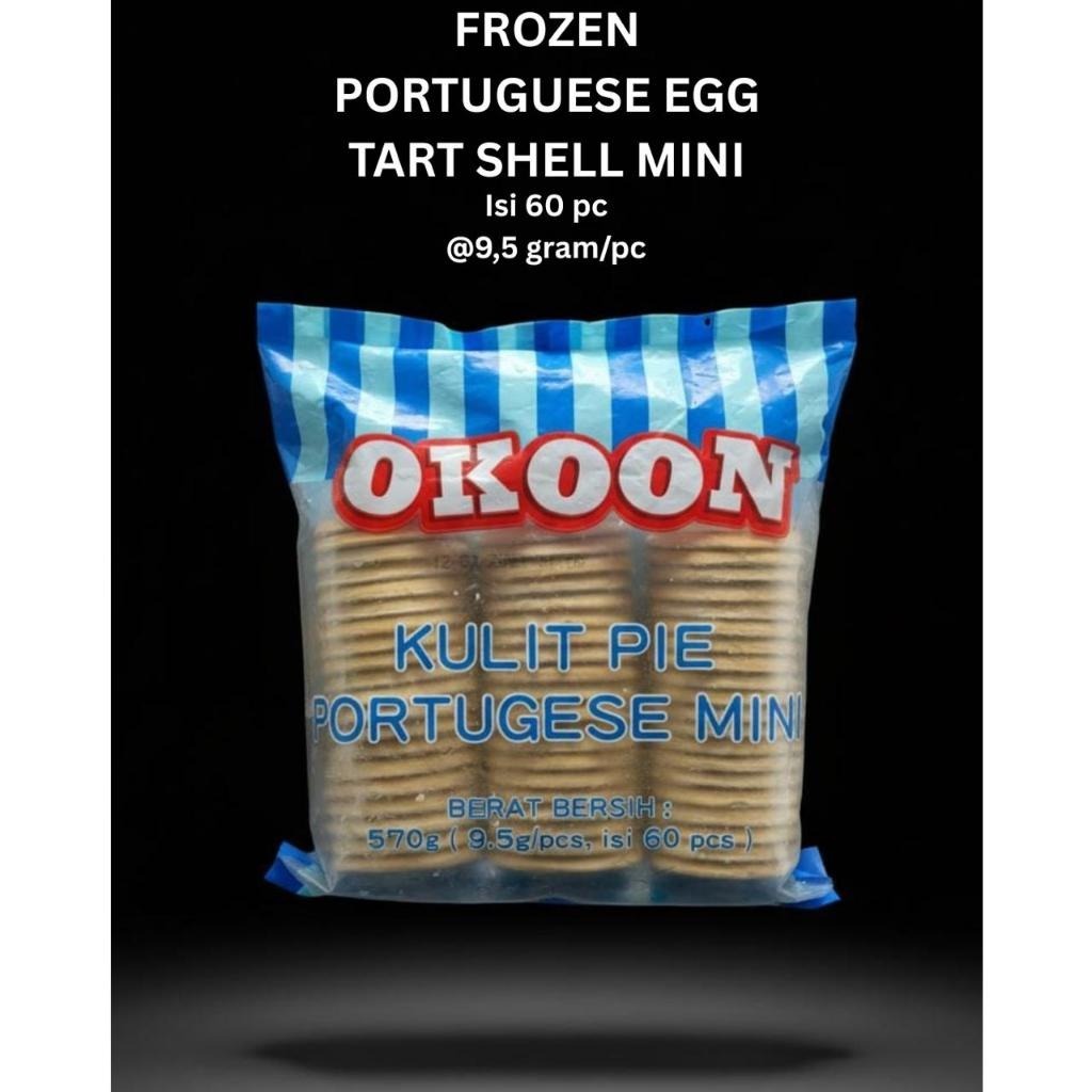 Frozen Portuguese Egg Tart Shell Mini Okoon ISI 60