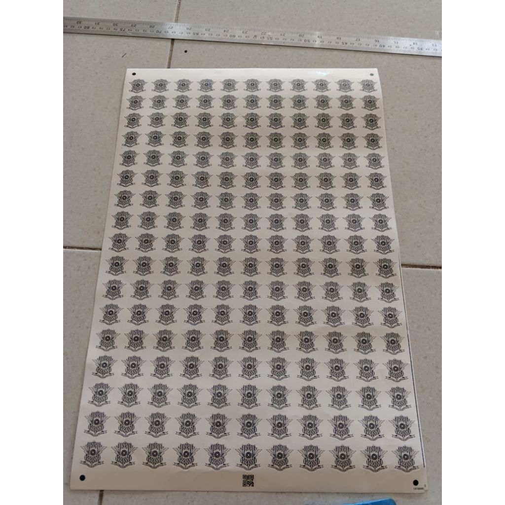 STIKER LOGO KORLANTAS POLRI UNTUK PLAT MOTOR