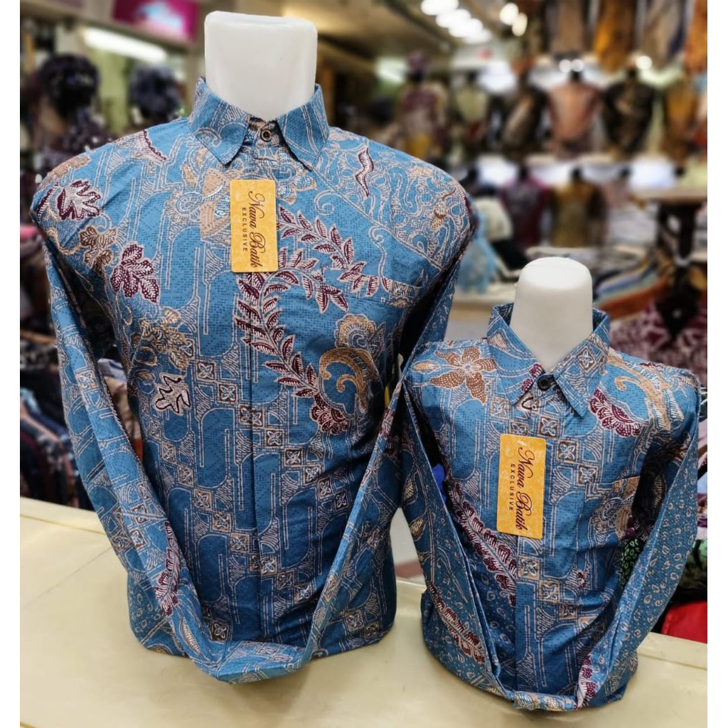 COD kemeja batik solo premium couple bapak dan anak