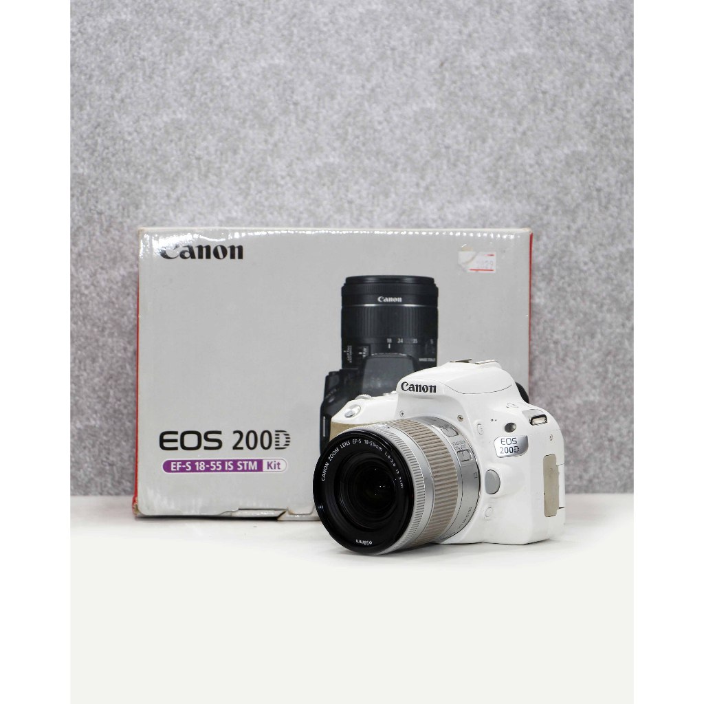 CANON EOS 200D KIT 18 55 - KAMERA BEKAS - MURAH - SIAP PAKAI - COD SOLO