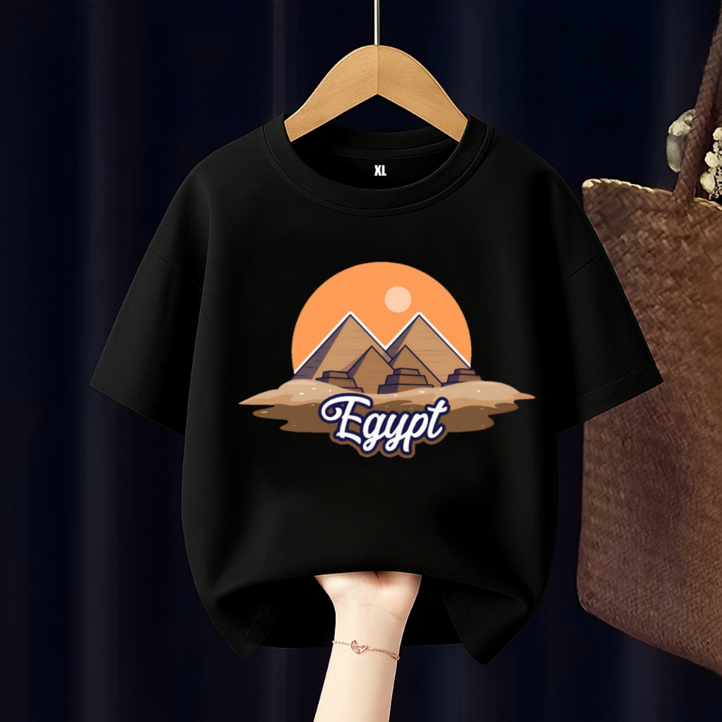 BAJU KAOS ANAK EGYPT PIRAMIDA MESIR FREE CUSTOM NAMA