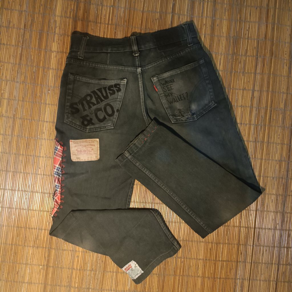 Levis 505 denim rework handmade