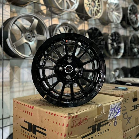 Velg Pako Wheels Ring 16 Lebar 7 inch Pcd 4x100 Et 41 Warna Black Gloss | Velg Mobil